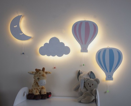 Kid night lights - night, moon