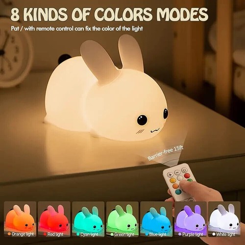 Kids bedroom night - light, bunny
