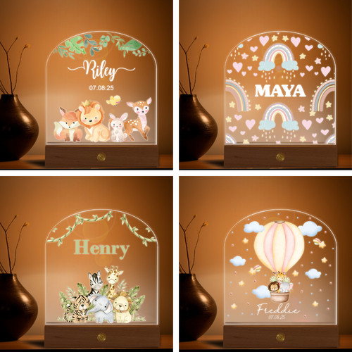 Personalised led night light - personalised,